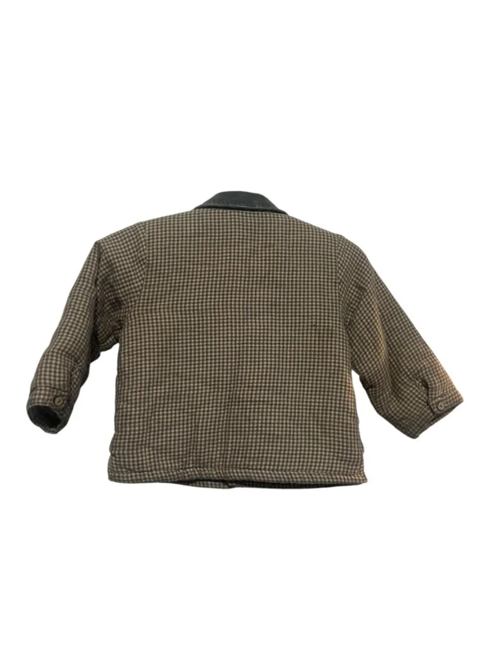 Quincy Mae Indigo Plaid Ford Jacket 18-24 Months